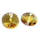 Asfour Crystal Flat Back Sew-On Stone - Rivoli 18MM LIGHT TOPAZ