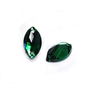 Asfour Crystal Flat Back Sew-On Stone - Navette 12x6MM EMERALD