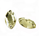 Asfour Crystal Flat Back Sew-On Stone - Navette 18x9MM JONQUIL
