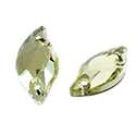 Asfour Crystal Flat Back Sew-On Stone - Fancy Navette 20x9.5MM JONQUIL