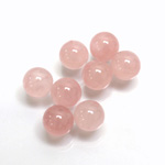 Gemstone 1-Hole Ball 08MM ROSE QUARTZ