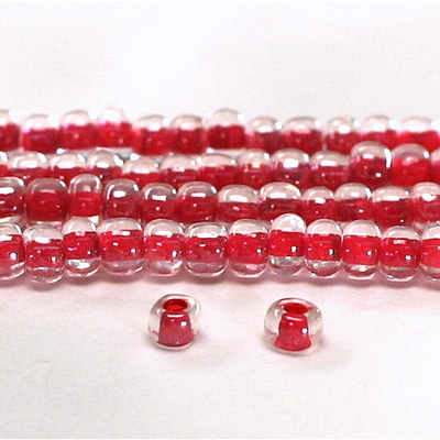 Preciosa Czech Glass Seed Bead - Round 06/0 CRYSTAL RED 38198