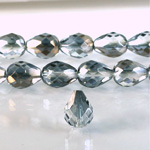 Czech Glass Fire Polish Bead - Pear 13x10MM 1/2 Coated VALENTINIT