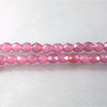 Czech Glass Fire Polish Bead - Round 05MM OPAL ROSE