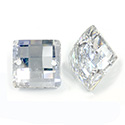 Asfour Crystal Flat Back Sew-On Stone - Square CheckTop 14MM CRYSTAL