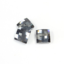 Asfour Crystal Flat Back Stone - Chessboard Square 08MM DARK SHADOW