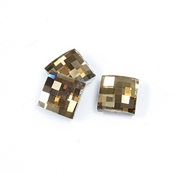 Asfour Crystal Flat Back Stone - Chessboard Square 08MM HONEY