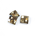 Asfour Crystal Flat Back Stone - Chessboard Square 08MM HONEY