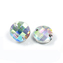 Asfour Crystal Flat Back Sew-On Stone - Round CheckTop 10MM CRYSTAL AB