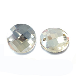 Asfour Crystal Flat Back Sew-On Stone - Round CheckTop 14MM GOLDEN SHADOW