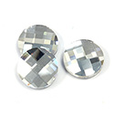 Asfour Crystal Flat Back Stone - Chessboard Round  14MM CRYSTAL