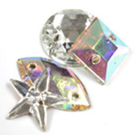 Glass Flat Back Sew-on stones