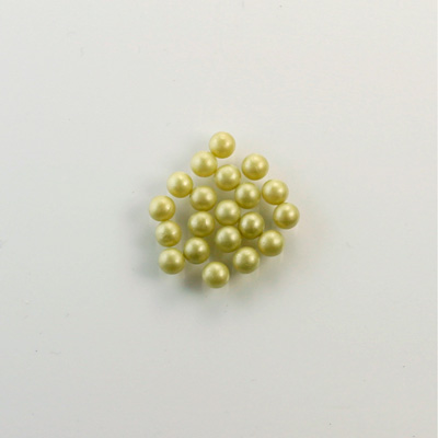 Czech Glass Pearl No-Hole Ball - 1.5MM LT OLIVE 70457