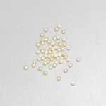 Glass Medium Dome Cabochon Pearl Spray Finish - Round 02MM CREME