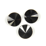 Cut Crystal Point Back Rivoli SS47 (10.5-10.9MM) JET