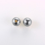 Czech Glass Pearl 1-Hole Ball - 10MM DARK GREY 70445