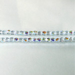 Czech Glass Fire Polish Bead - Round 03MM LT SAPPHIRE AB