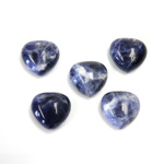 Gemstone Cabochon - Heart 12MM SODALITE