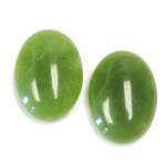 Gemstone Flat Back Cabochon - Oval 25x18MM QUARTZ DYED #23 TAIWAN JADE