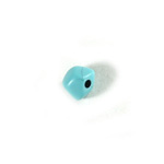 Plastic  Bead - Mixed Color Smooth Nugget 9MM BLUE TURQ MATRIX