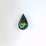 Glass Point Back Foiled Tin Table Cut (TTC) Stone - Pear 10x6MM VITRAIL MEDIUM