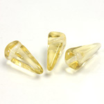 Preciosa Czech Pressed Glass Bead - Villa 06x13MM LIGHT TOPAZ