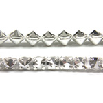 Preciosa Metal Spike Banding 1 Row - Round 15SS COMET ARGENT LIGHT/SILVER