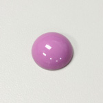 Plastic Flat Back Opaque Cabochon - Round 18MM BRIGHT PURPLE