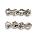 Czech Glass Fire Polished Bead - Bicone 08MM COMET ARGENT LIGHT
