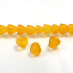 Glass Pressed Bead - Smooth Cone 06x7MM MATTE HYACINTH