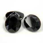 Swarovski Crystal Unfoiled Point Back Tin Table Cut (TTC) Fancy Stone - Oval 12x10MM JET