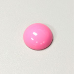 Plastic Flat Back Opaque Cabochon - Round 18MM BRIGHT PINK