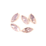 Cut Crystal Point Back Fancy Stone Foiled - Navette-Marquis 10x5MM OPAL ROSE