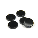 Gemstone Flat Back Flat Top Straight Side Stone - Round 10MM BLACK ONYX