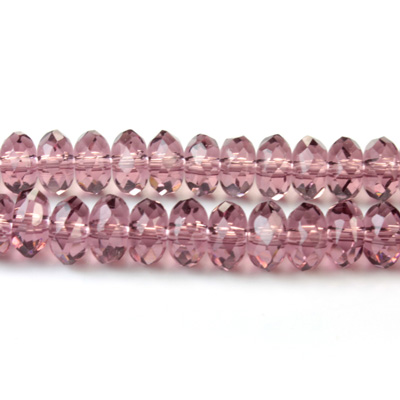 Chinese Cut Crystal Bead - Rondelle 04x6MM LIGHT AMETHYST