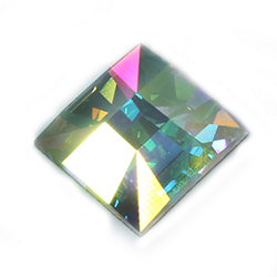 Asfour Crystal Flat Back Stone - Square 26MM CRYSTAL AB