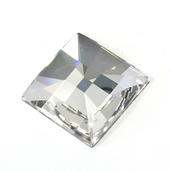 Asfour Crystal Flat Back Stone - Square 26MM CRYSTAL