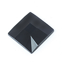 Asfour Crystal Flat Back Stone - Square 26MM JET