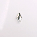 Glass Flat Back Rose Cut Fancy Foiled Stone  Diamond 10.7/5.9 CRYSTAL