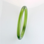 Acrylic Bangle -  Round Domed 9MM OLIVE