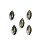 Gemstone Cabochon - Navette 10x5MM PYRITE