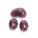 Fiber-Optic Cabochon - Oval 14x10MM CAT'S EYE PURPLE