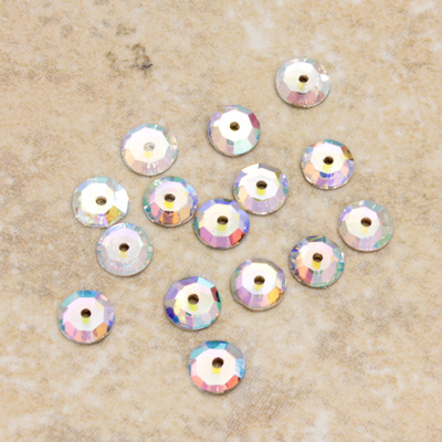 Asfour Crystal Loch Rose Sew-On Stone - Sequin 05MM CRYSTAL AB