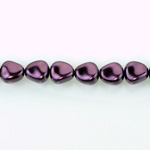 Czech Glass Pearl Bead - Potato 11x9.5MM AMETHYST 70979