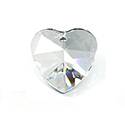 Asfour Crystal Flat Back Sew-On Stone - Heart 28MM CRYSTAL