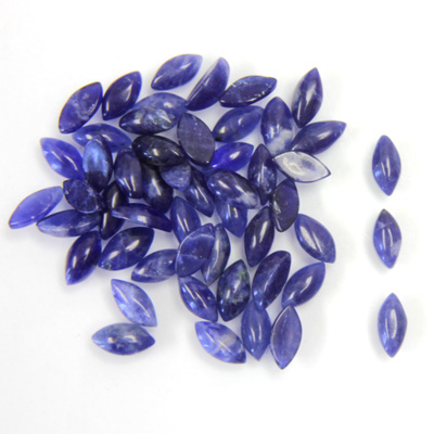 Gemstone Cabochon - Navette 06x3MM SODALITE