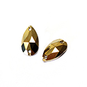 Asfour Crystal Flat Back Sew-On Stone - Pear 12x7MM GOLD