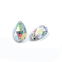 Asfour Crystal Flat Back Sew-On Stone - Pear 12x7MM CRYSTAL AB