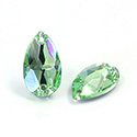 Asfour Crystal Flat Back Sew-On Stone - Pear 18x11MM PERIDOT
