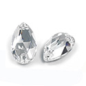Asfour Crystal Flat Back Sew-On Stone - Pear 18x11MM CRYSTAL